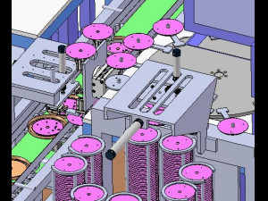 automatic brazing process assembly equipment for heating disk 3D Model