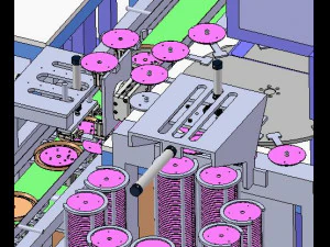 automatic brazing process assembly equipment for heating disk 3D Model