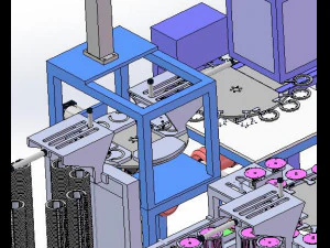 automatic brazing process assembly equipment for heating disk 3D Model