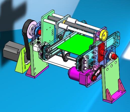turning mechanism drawing pcb board turnover machine 3D 모델 .c4d .max .obj .3ds .fbx .stl .blend 