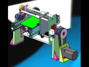 turning mechanism drawing pcb board turnover machine 3D 모델