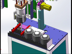 non standard chain conveyor module cutting manipulator 3D Model