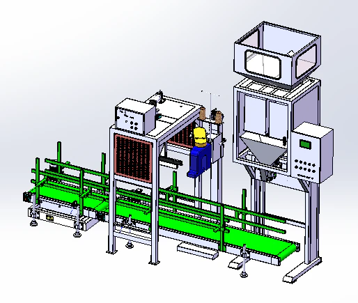 仕分け定量包装機 3Dモデル .c4d .max .obj .3ds .fbx .stl .blend 