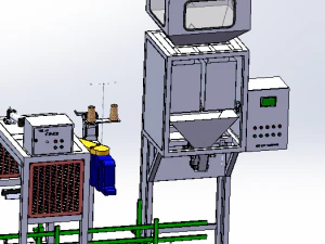 仕分け定量包装機 3Dモデル