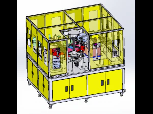 optical fiber head assembly machine network signal plug assembly equipment 3D Model