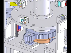 optical fiber head assembly machine network signal plug assembly equipment 3D Model