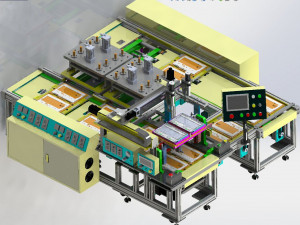 apple tablet computer ab glue dispensing production line 3D मॉडल