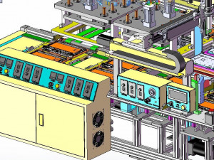 apple tablet computer ab glue dispensing production line 3Dモデル