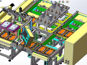 apple tablet computer ab glue dispensing production line 3D Model