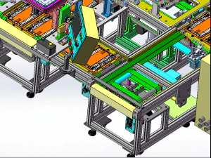 apple tablet computer ab glue dispensing production line 3D Model