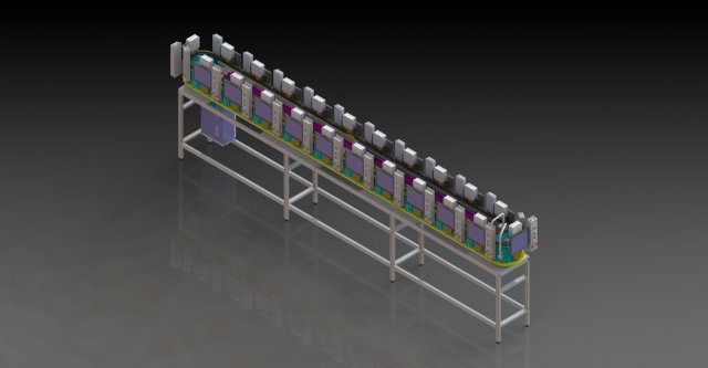 circular conveyor Modello 3D .c4d .max .obj .3ds .fbx .stl .blend 