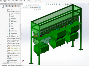 concrete mixing conveyor 3D Model