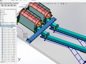 concrete mixing conveyor 3D Model
