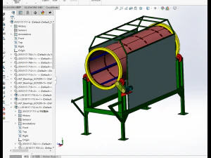 concrete mixing conveyor 3D Model