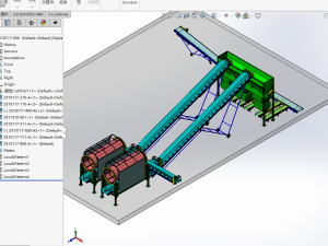 concrete mixing conveyor Modelo 3D