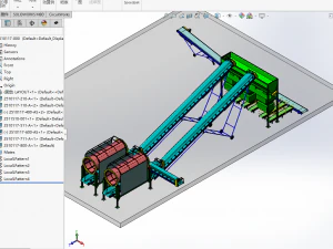 concrete mixing conveyor 3D Model