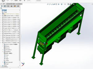 concrete mixing conveyor 3D Model