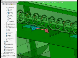 concrete mixing conveyor 3D Model