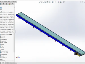 concrete mixing conveyor 3D Model