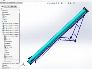 concrete mixing conveyor 3D Model