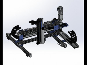 3-axis moving mechanism of robot manipulator 3D Model