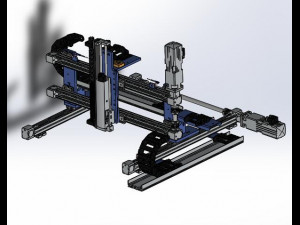 3-axis moving mechanism of robot manipulator Modèle 3D