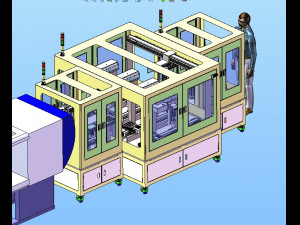 design of laser automatic cutting machine Modelo 3D