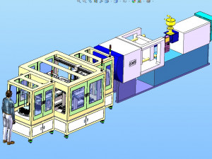 design of laser automatic cutting machine Modelo 3D