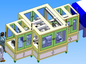 design of laser automatic cutting machine Modelo 3D