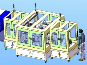 design of laser automatic cutting machine Modelo 3D