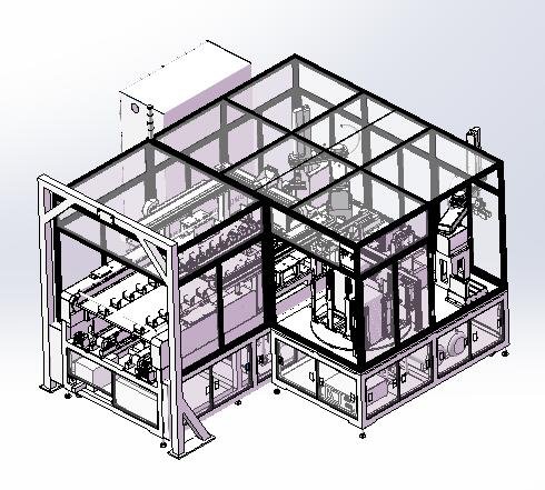 power battery housing machine assembly machine Model 3D .c4d .max .obj .3ds .fbx .stl .blend 