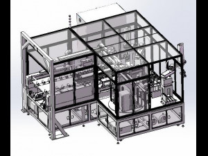 power battery housing machine assembly machine Model 3D