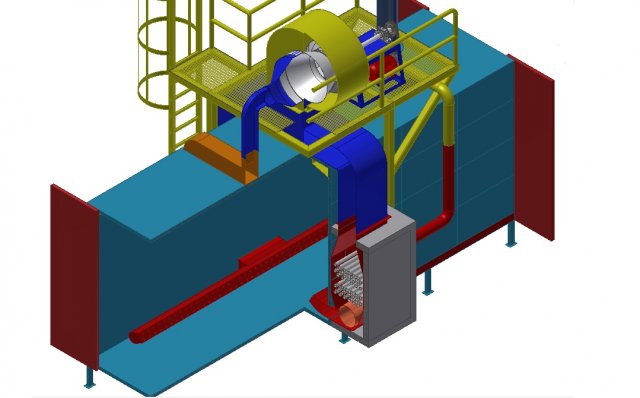 industrial oven 3D Modell .c4d .max .obj .3ds .fbx .stl .blend