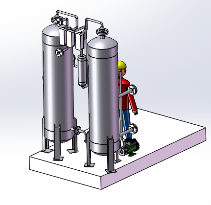 design model of industrial steam pipeline 3D Модель .c4d .max .obj .3ds .fbx .stl .blend 