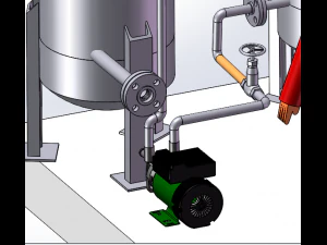 design model of industrial steam pipeline 3D Model