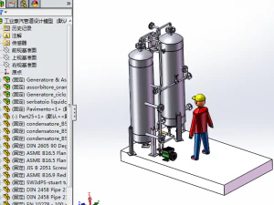 design model of industrial steam pipeline 3D Model