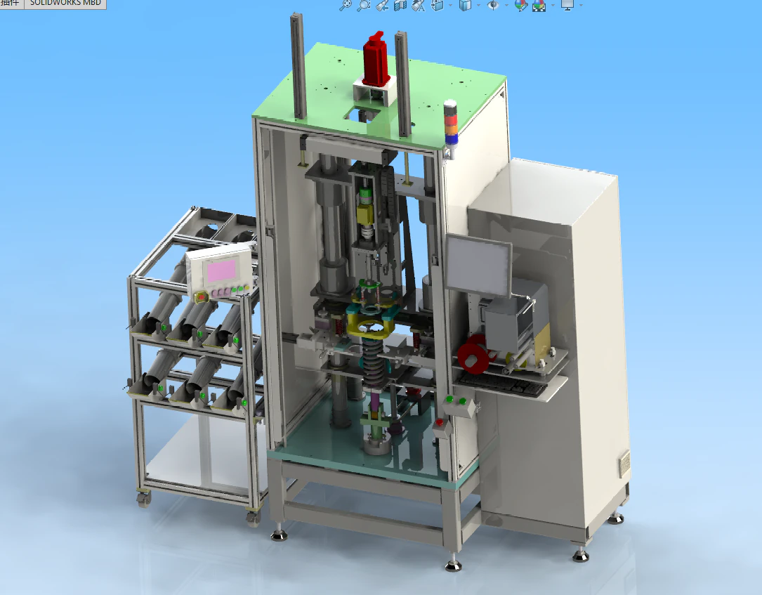 shock absorber assembly equipment 3D Model .c4d .max .obj .3ds .fbx .stl .blend 