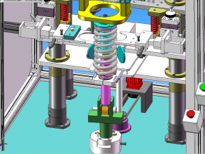 shock absorber assembly equipment Modelo 3D