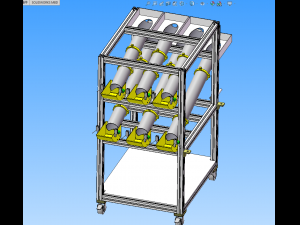 shock absorber assembly equipment Modelo 3D