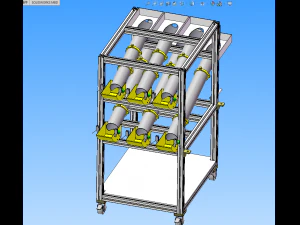 shock absorber assembly equipment 3D Model