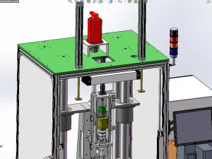 shock absorber assembly equipment 3D Model