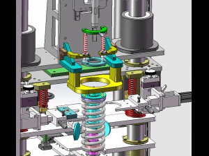 shock absorber assembly equipment 3D Model