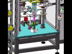 shock absorber assembly equipment 3D Model