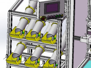 shock absorber assembly equipment Modelo 3D