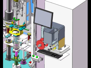 shock absorber assembly equipment 3D Model