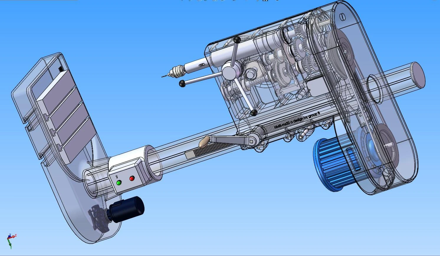 drilling machine design model with detailed structure 3D Model .c4d .max .obj .3ds .fbx .stl .blend
