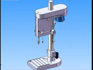 drilling machine design model with detailed structure 3D Model