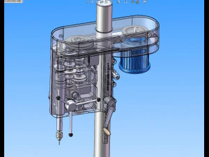 drilling machine design model with detailed structure 3D Model