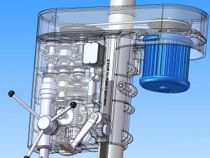 drilling machine design model with detailed structure 3D Model