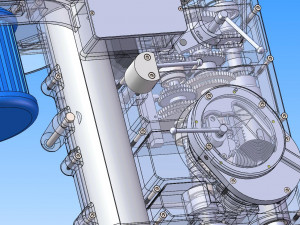 drilling machine design model with detailed structure 3D-Modell